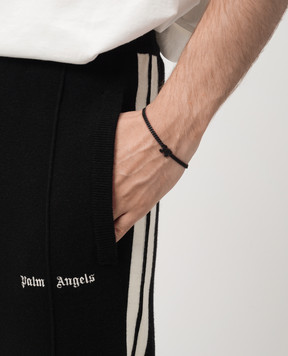 Palm Angels Чорний браслет-ланцюжок Monogram PMOA049F24MAT001