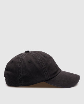 Stone Island Черная кепка с вышивкой логотипа K1S159100002S0106