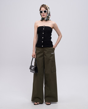 Off-White Черный топ OWAD25TS25JER001