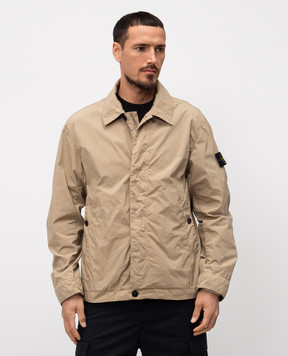 Stone Island Бежева куртка з логотипом K1S154100025S0042