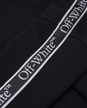 Off-White Детские черные худи с логотипом OBBB00BF24FLE001