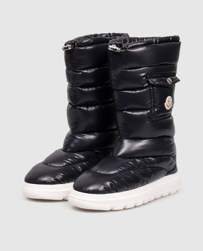 Moncler ENFANT Сині стьобані чоботи Petit Gaia K29544H00010M3463