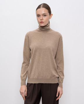 Brunello Cucinelli Бежевий гольф з кашеміру M12150103P