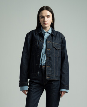 Loro Piana Синя джинсова куртка з шовком FAN7471