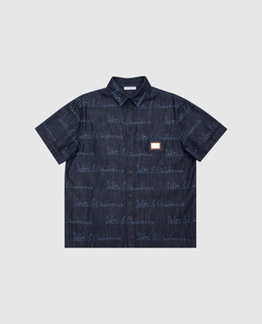 Dolce&Gabbana Детская джинсовая рубашка с логотипом L44S21LDC8736
