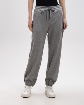 Alexander McQueen Сірі джогери з емблемою логотипа 816232QLAD8
