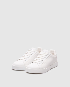 Dolce&Gabbana Білі шкіряні кросівки Portofino CK2330A1065