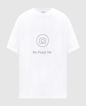 Vetements Біла футболка з принтом UA66TR730W