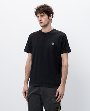 Stone Island Черная футболка с нашивкой логотипа K1S152100039S0013