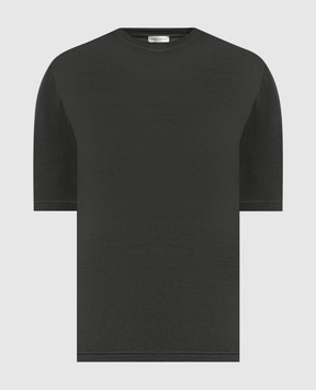 Cashmere&Whiskey Серая футболка из льна TS6452360706F