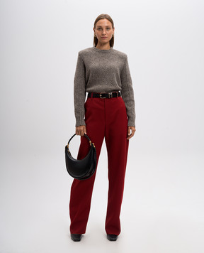 Bottega Veneta Серый свитер с шерстью 799140V4TK0