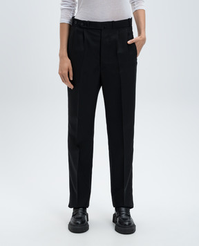 Maison Margiela Чорні штани з вовною S51KA0599S49892