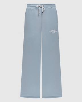 AMIRI Голубые спортивные брюки с логотипом AWJYSP1026