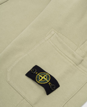 Stone Island Детские зеленые джогеры с логотипом патча 8116615201012