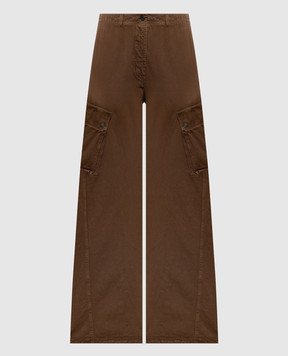 Max Mara Weekend Коричневые брюки карго ELVY ELVY