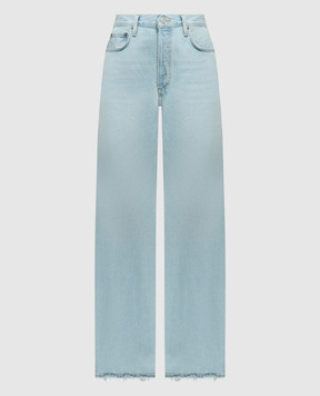 AGOLDE Голубые джинсы с эффектом потертости A90791604