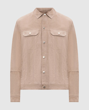Brunello Cucinelli Бежевая замшевая куртка MPCFN2042
