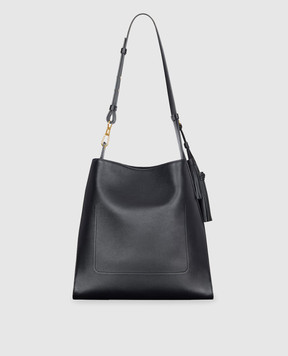 Givenchy Чорна шкіряна сумка Belted з логотипом BB512ZB29Z