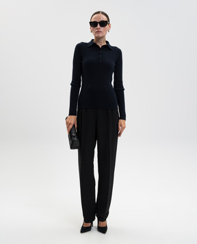 Allude Синее поло из кашемира 25511143