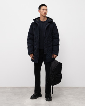 Stone Island Синій світшот з патчем логотипа K2S156100060S0051