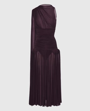 Magda Butrym Фіолетова сукня з драпіруванням DRESS08217725