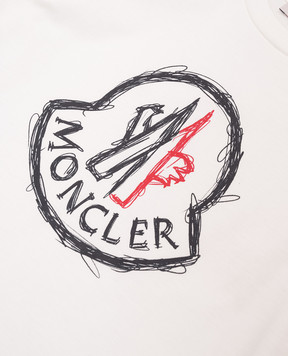 Moncler ENFANT Детская футболка с принтом логотипа K19548C0001489AFV1214