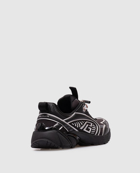 Balmain Чорні кросівки Cosmic Dust з логотипом EN1VI733TTAR