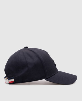 Moncler Синя кепка з нашивкою логотипа K10913B000450U082