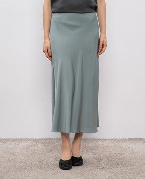 Allude Зеленая юбка из шелка 25584005