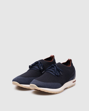 Loro Piana Синие снокеры Flexy Walk из шерсти FAI1540