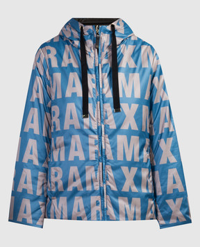 Max Mara Двухсторонняя куртка Greenmax контрастная с логотипом. GREENMAX