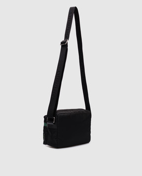 Off-White Чорна сумка з логотипом OMNQ081S25FAB002