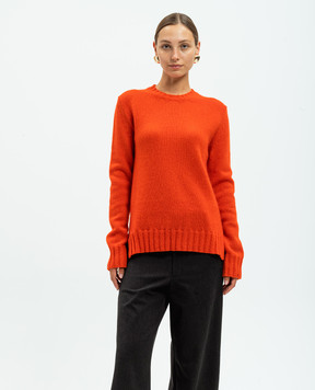 Jil Sander Червоний светр із вовною та шовком J40GP0161J14730