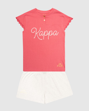 RiminiVeste Детская розовая пижама Kappa с аппликацией KWS23823Y