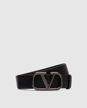 Valentino Двосторонній шкіряний ремінь з емблемою VLogo Signature 6Y2T0T46XUR