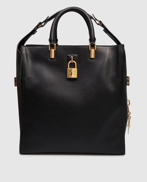 Balmain Чорна шкіряна сумка Basket FN1FH013LORL