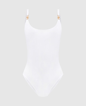 Versace Білий купальник з емблемою логотипа 10086231A02262