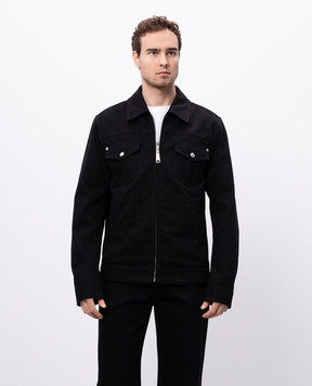 Alexander McQueen Чорна джинсова куртка 809778QYAAC