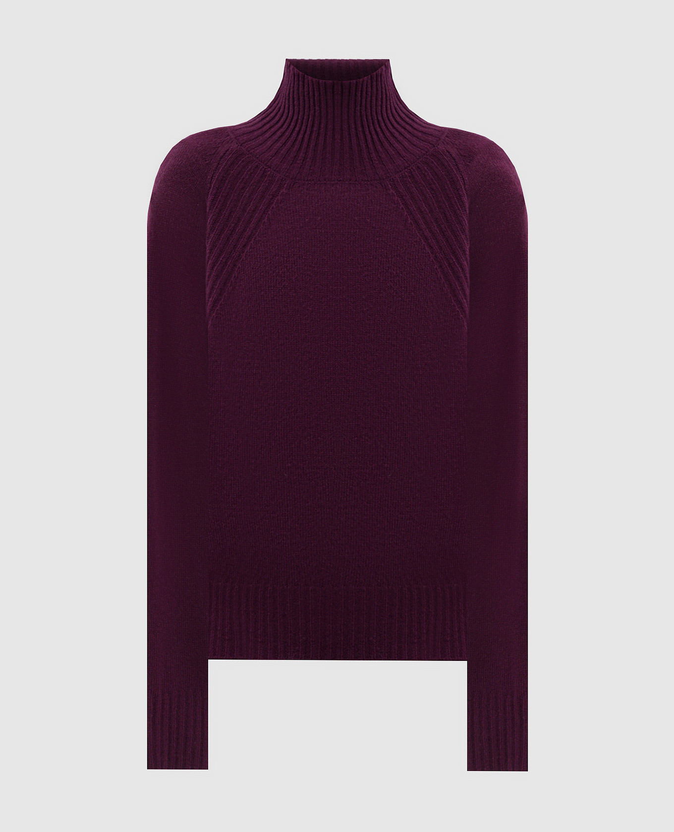 Фиолетовый свитер из шерсти и кашемира