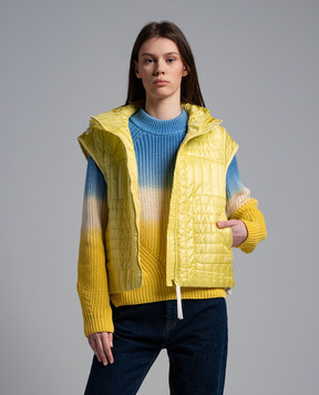 Woolrich Жовтий стьобаний жилет з капюшоном CFWWOU0974FRUT3664