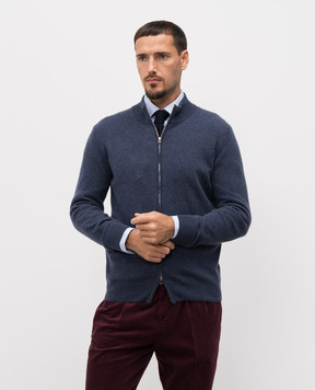 Cashmere&Whiskey Кардиган синій з кашеміру MU8671312341R