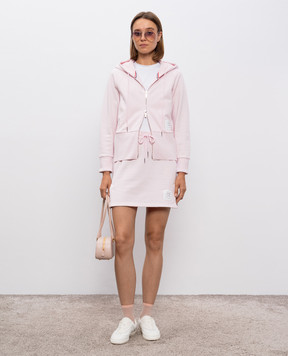Thom Browne Розовая юбка мини с логотипом FJK130A03037