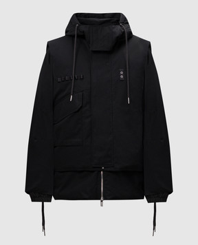 Helmut Lang Чорний пуховик Arctic Double зі знімним жилетом O07HM402