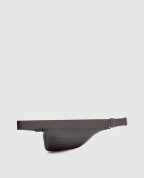 Dolce&Gabbana Сіра шкіряна поясна сумка BM2434AF984