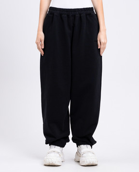 Vetements Чорні джогери з вишивкою логотипа UH76SP100Bw