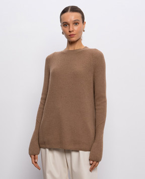 Max Mara Коричневий светр MOLVENO з вовни MOLVENO