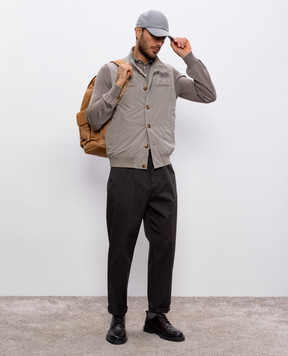 Brunello Cucinelli Коричневое поло из шерсти и кашемира M2400295