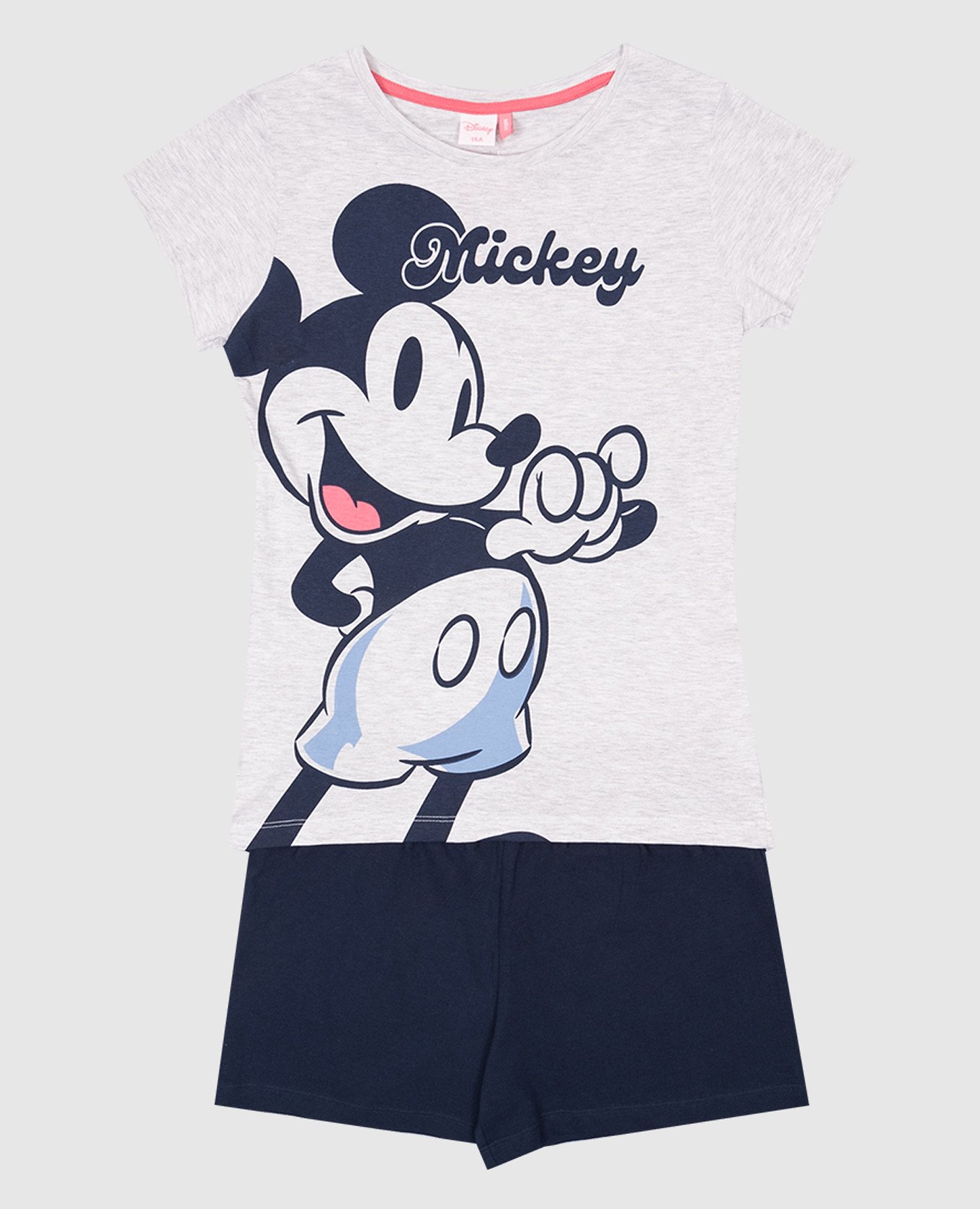 

Детская серая пижама Disney с принтом Mickey, Серый, Пижамы