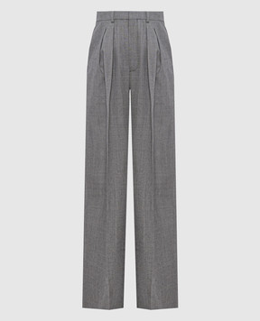 Saint Laurent Серые брюки из шерсти 824389Y7K17