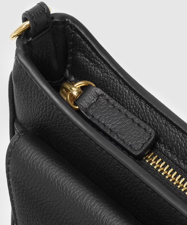 Versace Черная кожаная сумка La Medusa 1017739DVIT2T изображение 5
